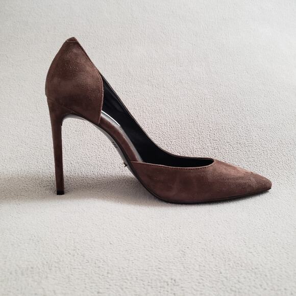 Tony‎ Bianco Alyx Heels in Espresso Suede Size 9.5 TONR-WZ730 Stiletto - Picture 9 of 11